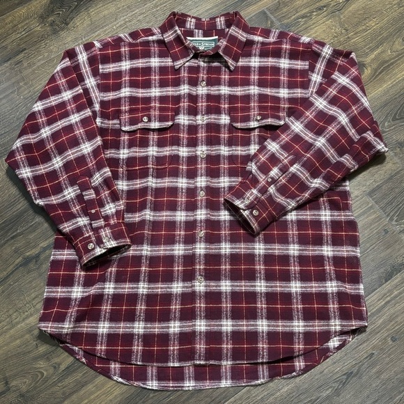 Fields and stream men’s cotton flannel hefty hunting fishing 2XL - Picture 2 of 5